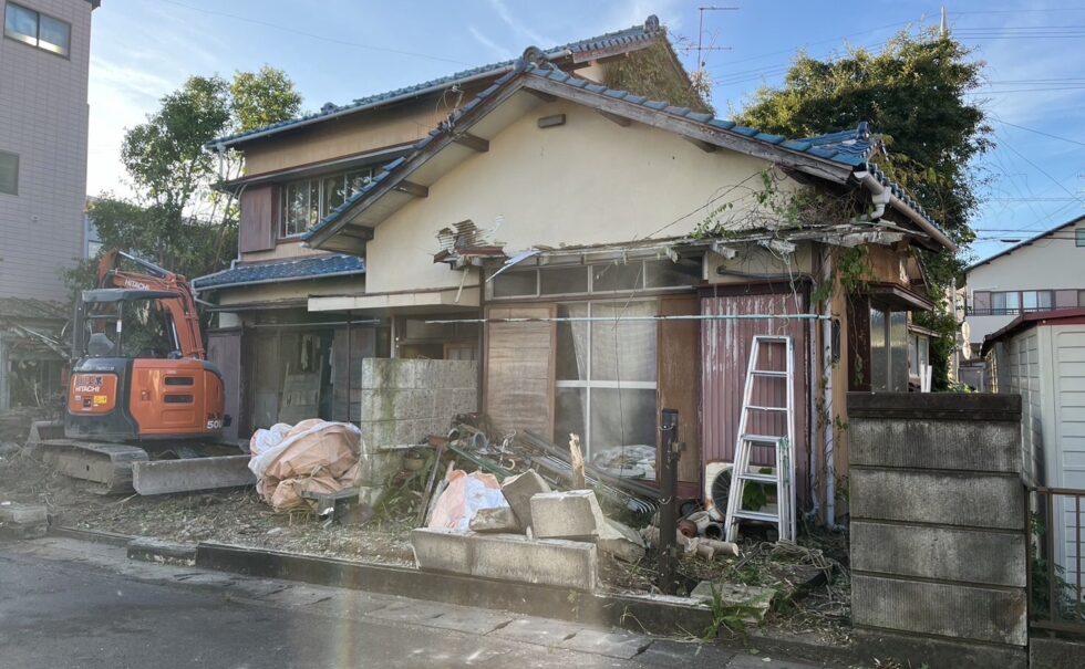 駿河区木造解体工事