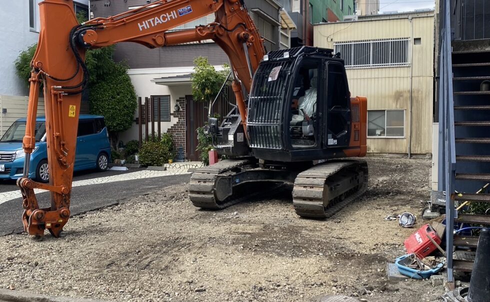 静岡市人宿町鉄骨解体