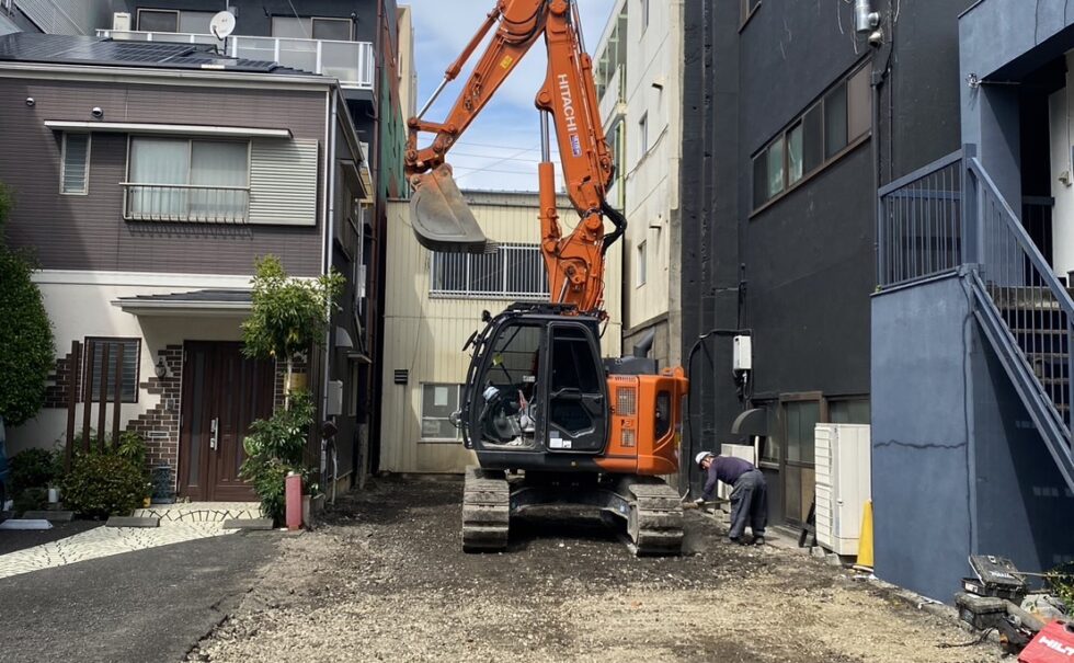 静岡市人宿町鉄骨解体