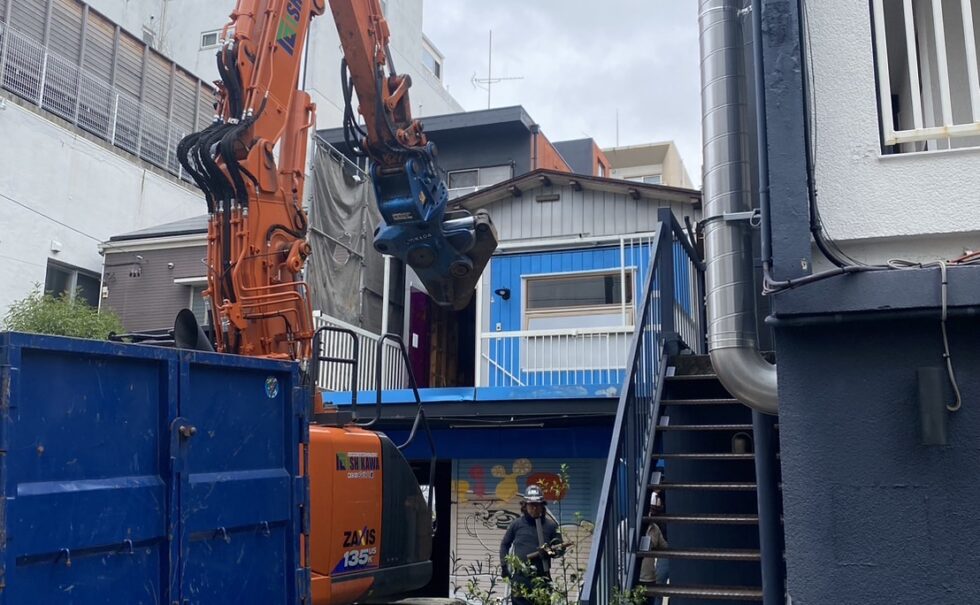 静岡市人宿町鉄骨解体