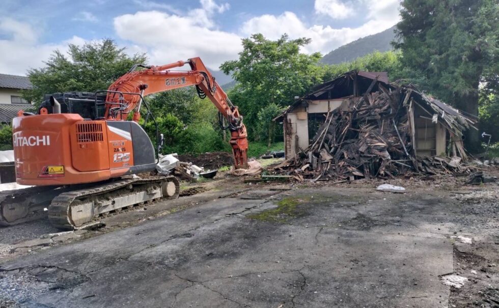 猪之頭木造平屋建て解体工事