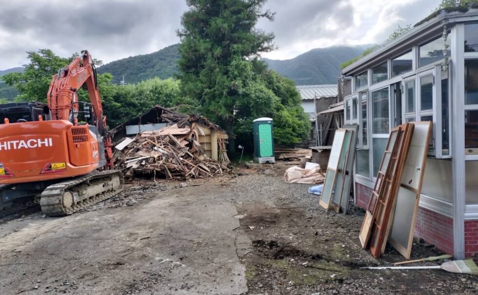 猪之頭木造平屋建て解体工事