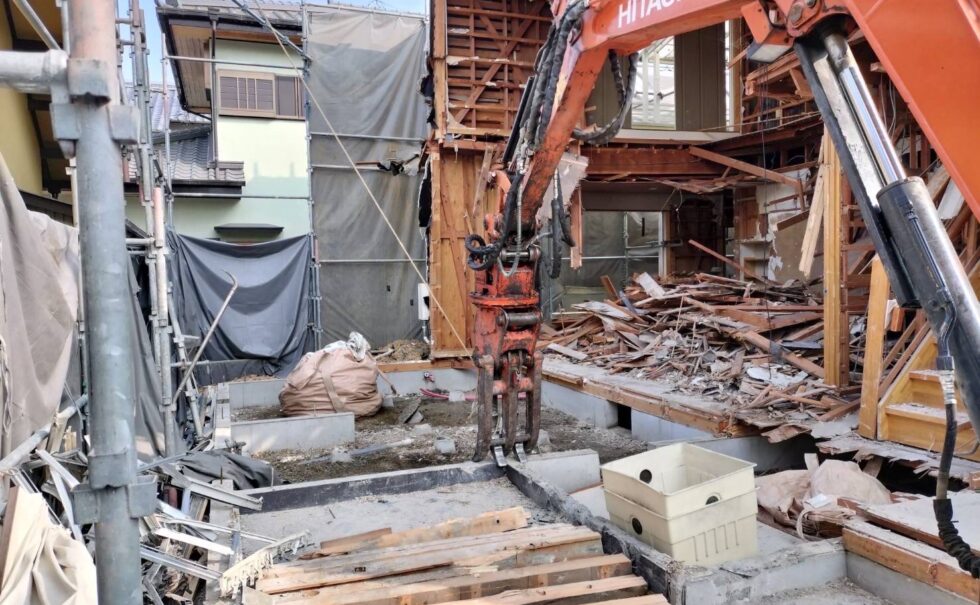 清水区楠木造解体工事