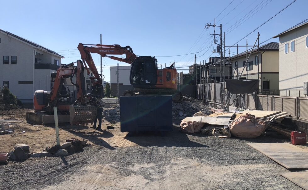 富士市鉄骨倉庫解体工事