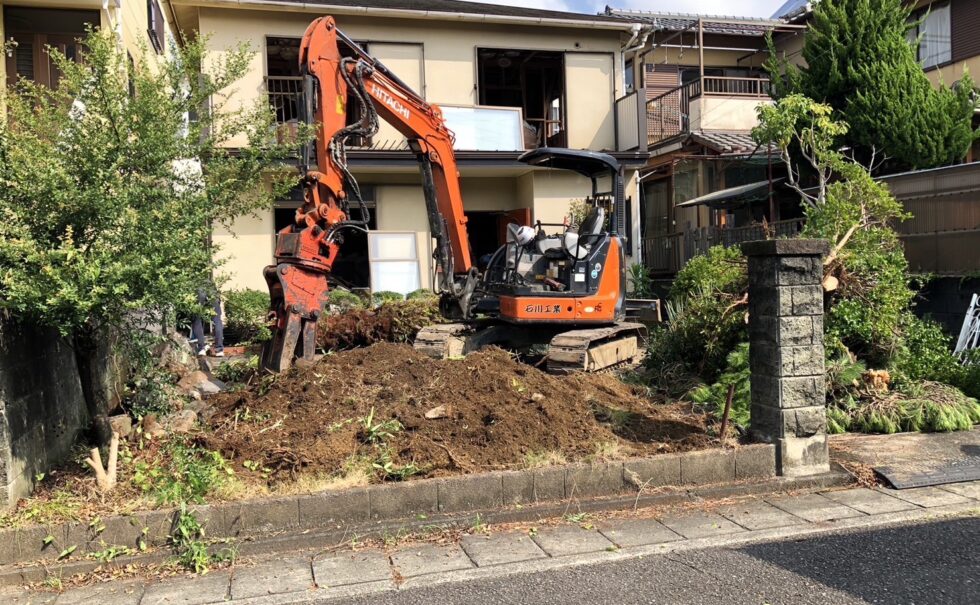 静岡市登呂木造解体工事