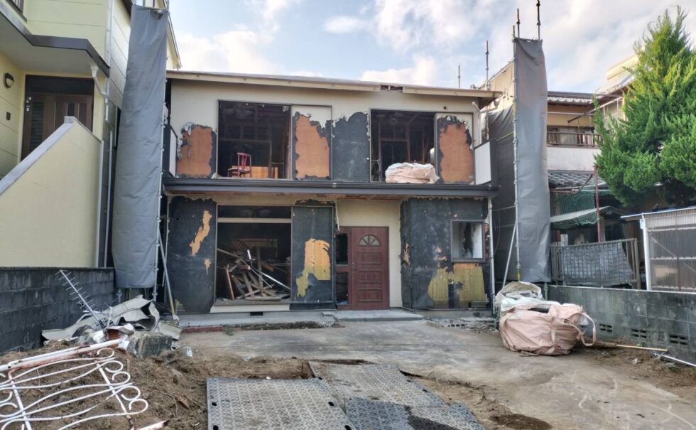 静岡市登呂木造解体工事