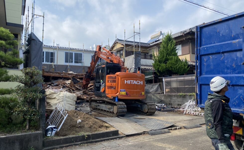 静岡市登呂木造解体工事