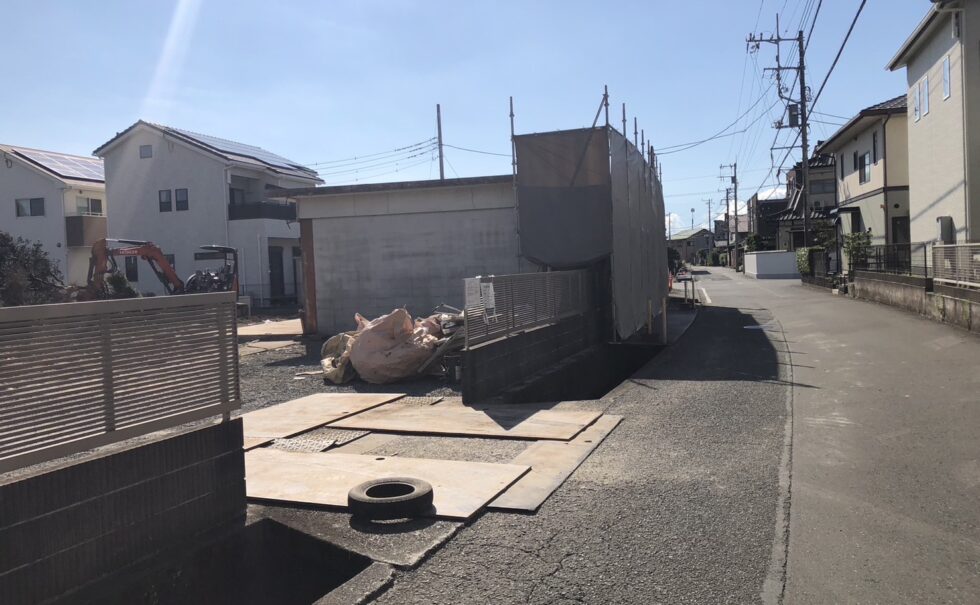 富士市鉄骨倉庫解体工事
