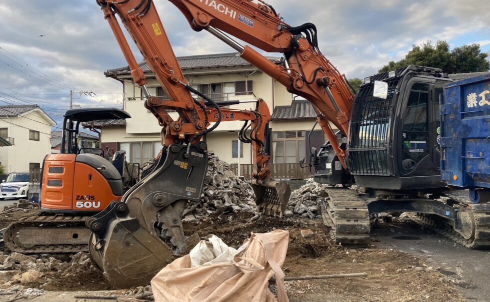東沢田木造解体工事