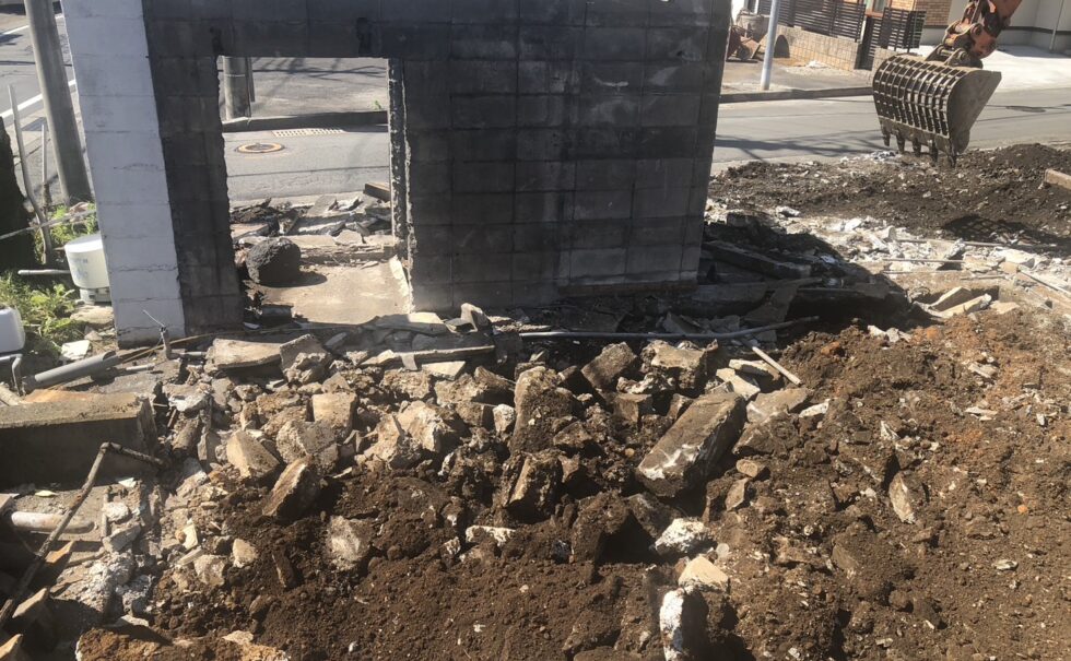 東沢田木造解体工事