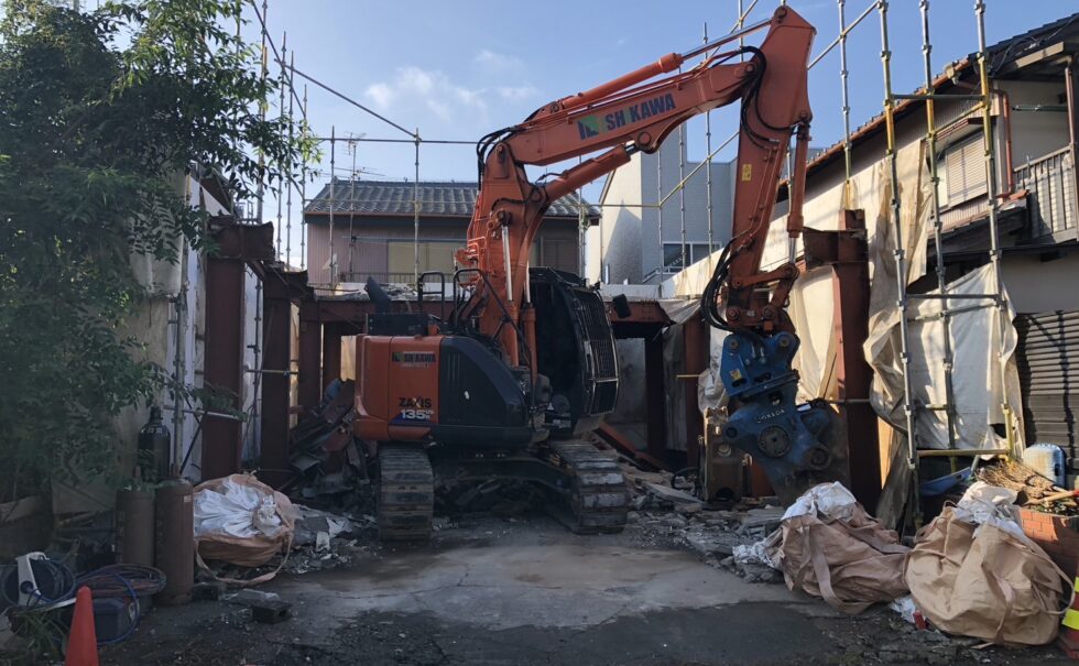 静岡市鉄骨住宅解体工事