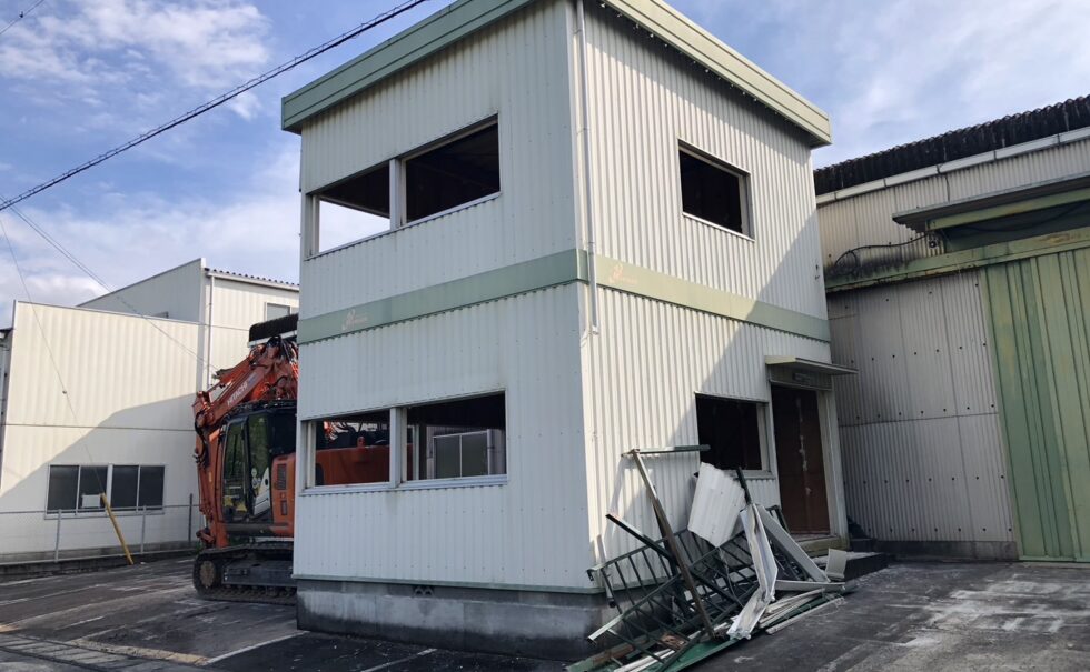 静岡市プレハブ解体工事