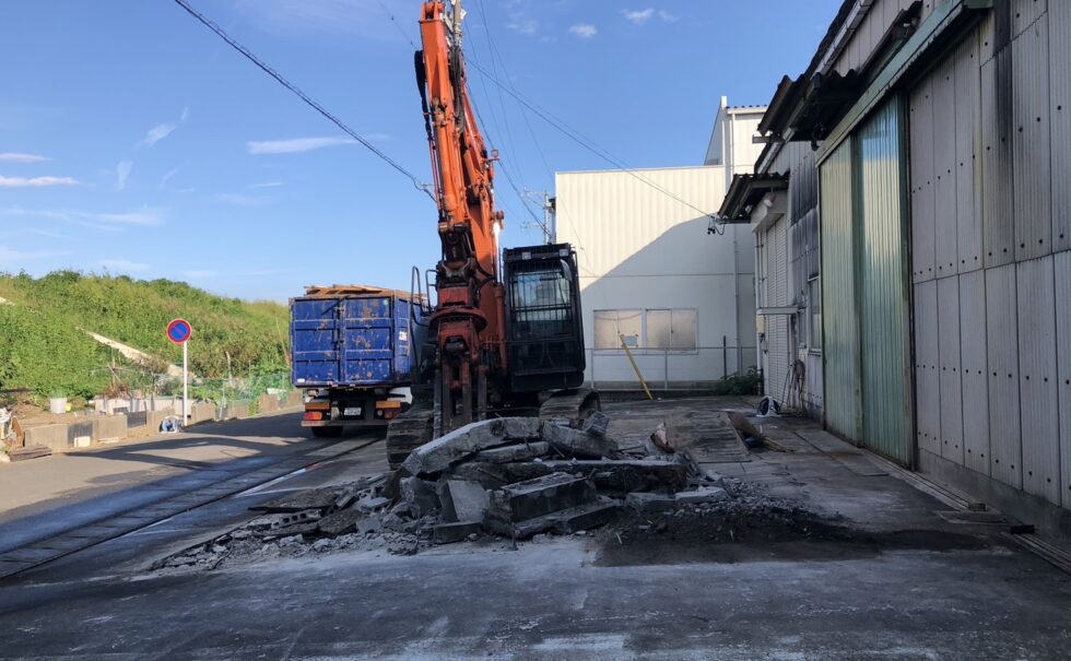 静岡市プレハブ解体工事
