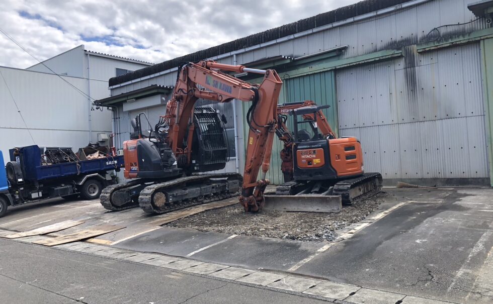 静岡市プレハブ解体工事