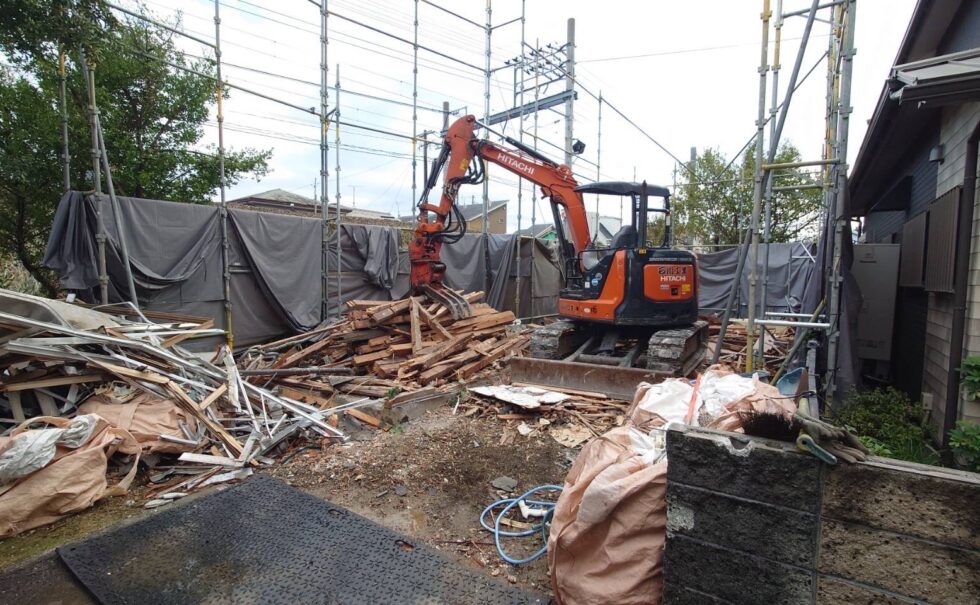 清水区木造解体工事