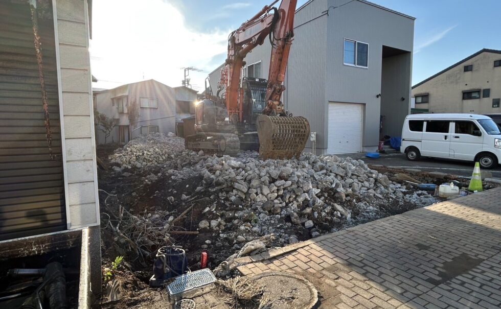 沼津市市道町解体工事