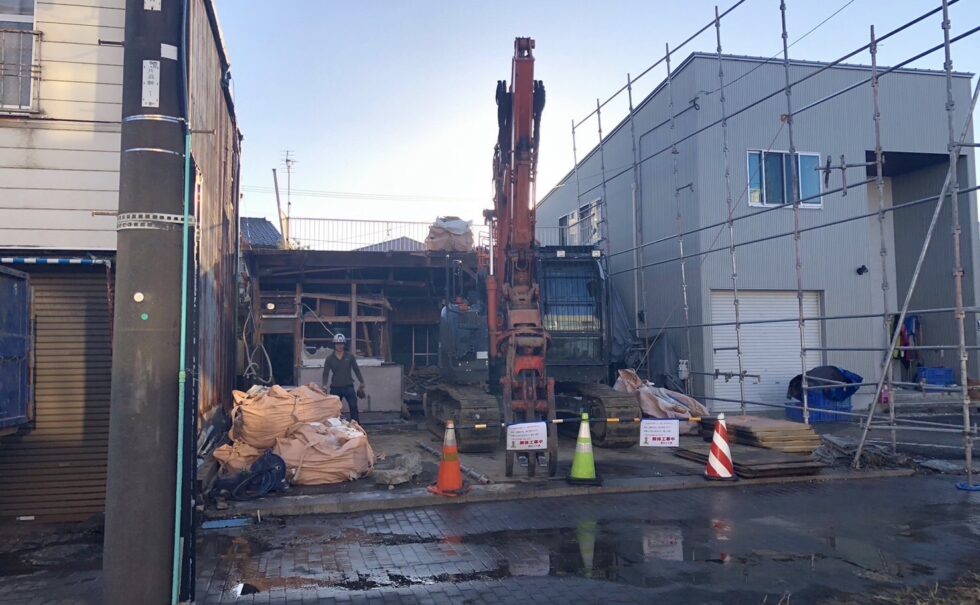 沼津市市道町解体工事