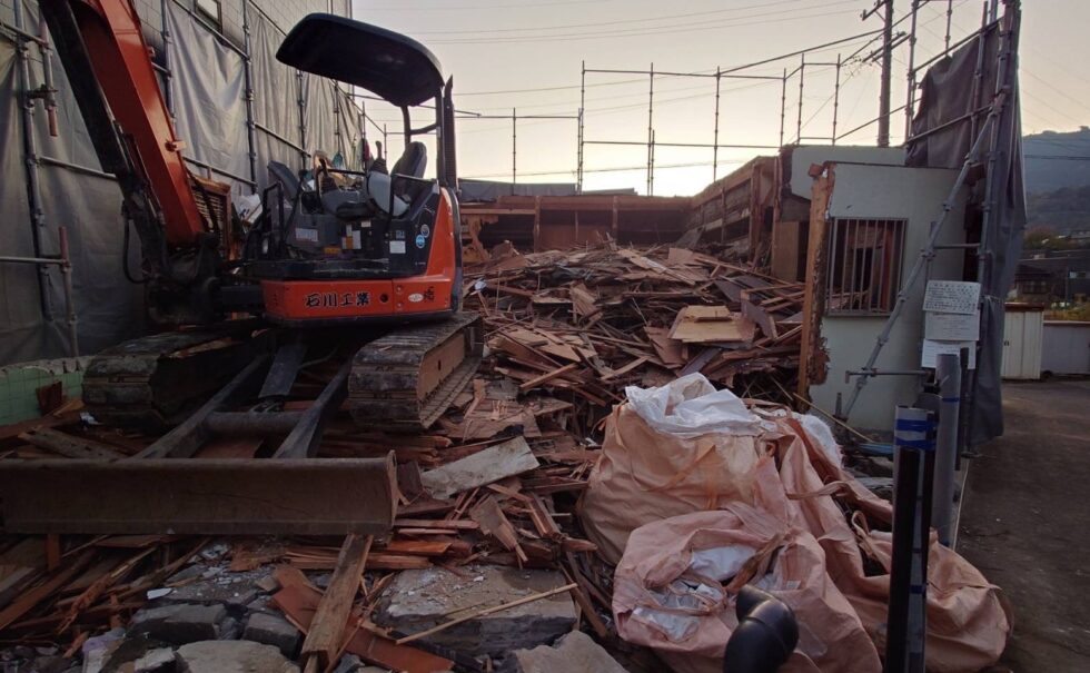 富士川木造解体工事