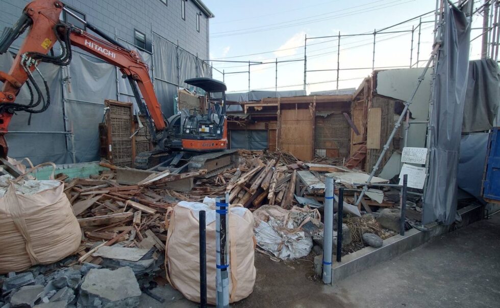 富士川木造解体工事