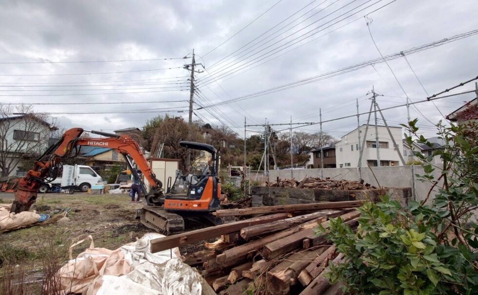 富士市納屋解体工事