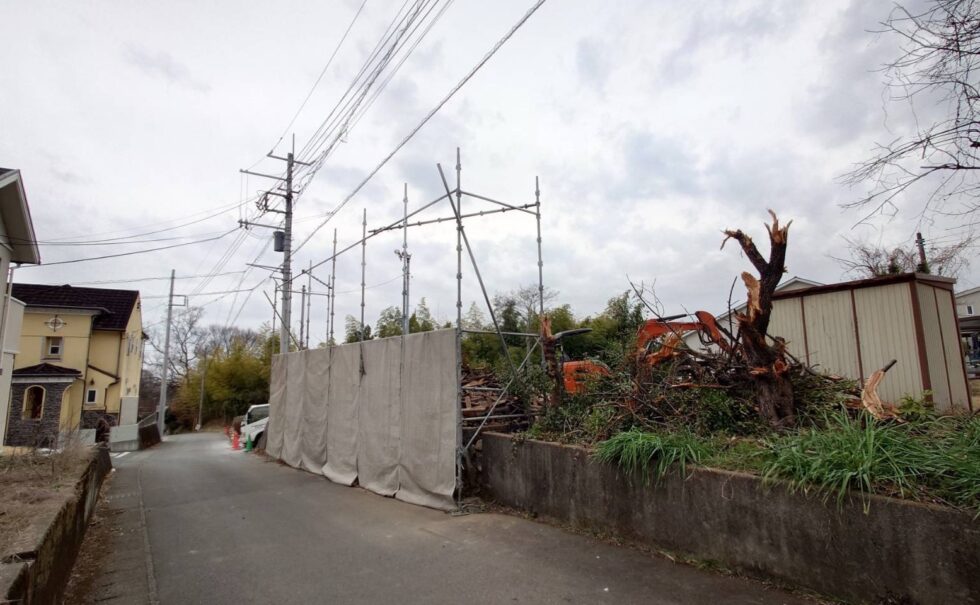富士市納屋解体工事