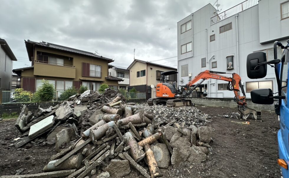富士市松岡借家7棟解体工事
