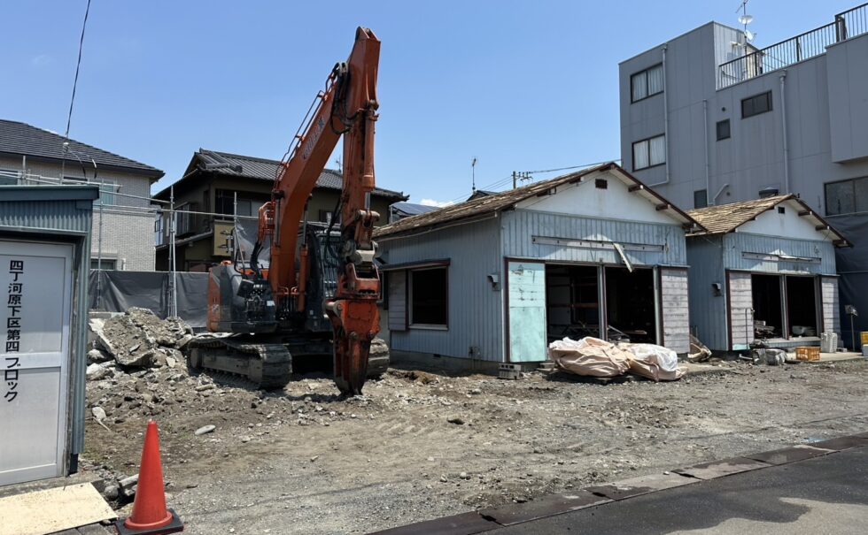 富士市松岡借家7棟解体工事