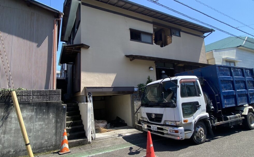 清水区中之郷木造解体工事
