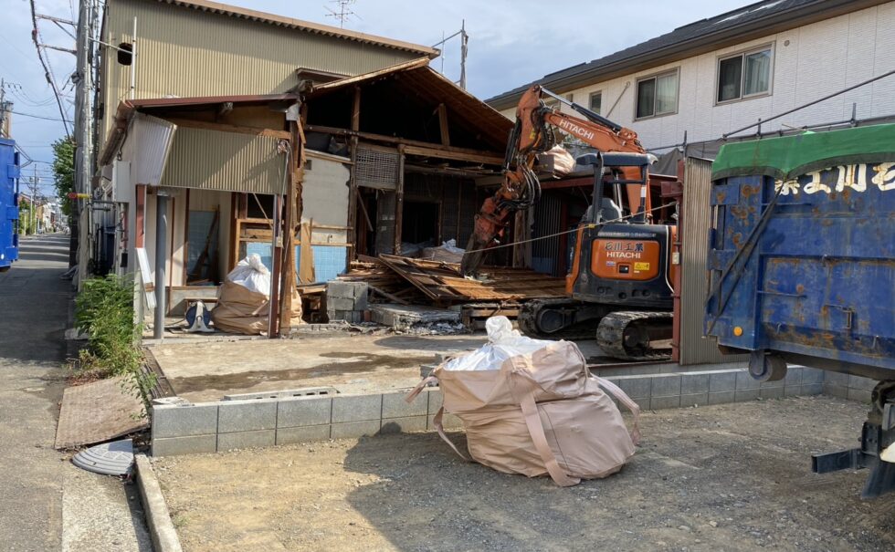 葵区大岩鉄骨造解体工事