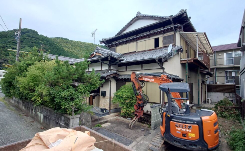 葵区大岩木造解体工事