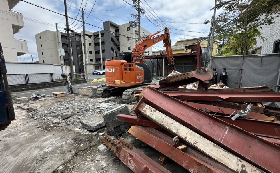 葵区大岩鉄骨造解体工事